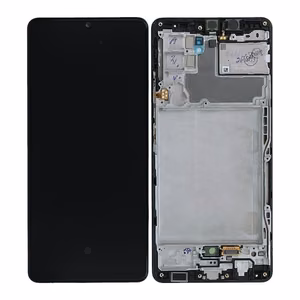 LCD screen Samsung A426 A42 5G 2021 koos touch screen ja frame Must original (service pack)