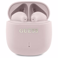 Guess Bluetooth kõrvaklapid GUTWSJ14ESGP TWS + docking station roosa/roosa Printed Classic Logo