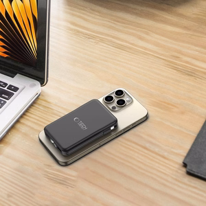 Tech-Protect LifeMag PB31 Power Bank koos MagSafe 10000mAh 15W USB-C / USB-A / sisseehitatud USB-C / Lightning kaablid - must