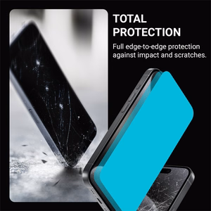 Crong Anti-Bacterial 3D Armor Glass antimikroobne 9H täisliimiga karastatud ekraanikaitseklaas seadmele iPhone 15 Pro Max koos paigaldusraamiga