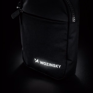 Wozinsky WMS-W1 veekindel unisex mini õlakott telefonile kahe lahtriga - must