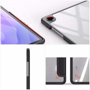 Dux Ducis Toby soomustatud klappkott Samsung Galaxy Tab A11 Plus/A9 Plus jaoks - must