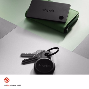 Chipolo CARD & LOOP — перезаряжаемый Bluetooth-трекер для iOS и Android, комплект цвета «Charcoal»