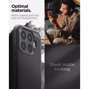 Spigen Rugged Armor ümbris Xiaomi 17T jaoks, mattmust