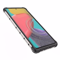 Samsung Galaxy M53 5G läbipaistev geelraamiga soomustatud kate Samsung Galaxy M53 5G jaoks