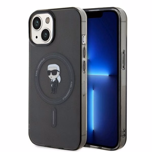 Karl Lagerfeld IML Ikonik MagSafe ümbris jaoks iPhone 15 - must