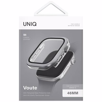 Uniq Voute karastatud klaas ümbris jaoks Apple Watch 10 46 mm - hõbedane