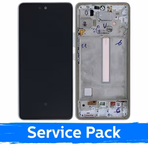 LCD Ekraan Ühildub Samsung A536 A53 5G Koos Frame / Valge / (Service Pack)
