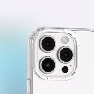 AmazingThing Minimal Ümbris jaoks iPhone 16 Pro Max Silicone Ümbris - Läbipaistev