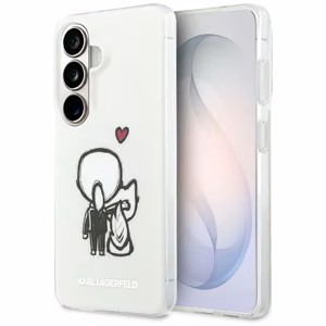 Karl Lagerfeld ümbris IML Karl ja Choupette MagSafe Samsung Galaxy S26 jaoks läbipaistev