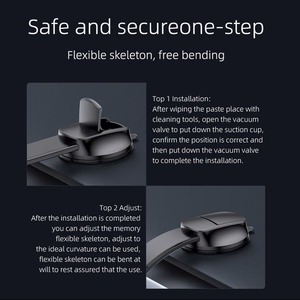 Magnetic car phone hoidja compatible with Magsafe Forcell F-Grip MagFlex windshield / dashboard must