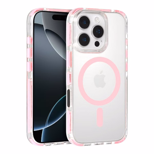 Tel Protect Strap Clear Ümbris jaoks Iphone 15 Pro roosa