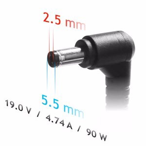 Laadija sülearvutile Akyga AK-ND-10 (19V / 4.74A 90W 5.5 x 2.5mm) ASUS / TOSHIBA / LENOVO 1.2m
