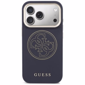 Guess Perforated 4G MagSafe ümbris for iPhone 17 Pro Max - sinine