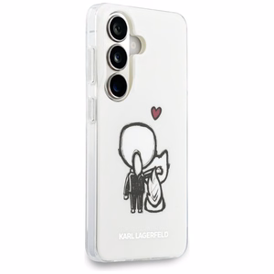 Karl Lagerfeld ümbris IML Karl ja Choupette MagSafe Samsung Galaxy S26 jaoks läbipaistev