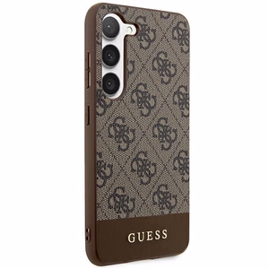 Guess 4G Stripe Collection ümbris jaoks Samsung Galaxy S24+ - brown