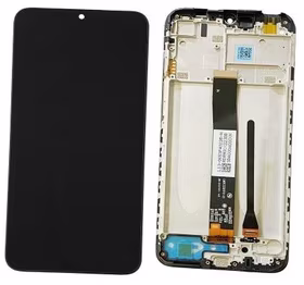 LCD screen Xiaomi Redmi 9A/9C/9AT/10A koos touch screen koos frame Must ORG