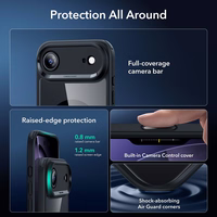 ESR Classic Hybrid MagSafe + Karastatud klaas Set jaoks iPhone 17 Air - Clear Must