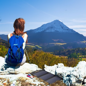 Choetech SC001 solar foldable Laadija 19W 2x USB-A - must