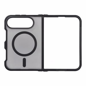 Must Forcell F-Protect 4sD-i Smoke Hybrid Premium ümbris iPhone Duo jaoks, ühildub MagSafe'iga
