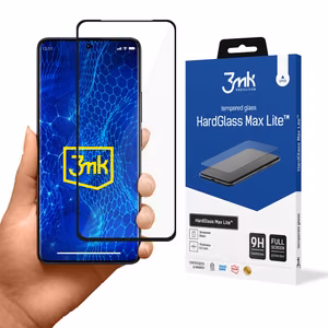 Karastatud klaas 3mk HardGlass Max Lite with must frame jaoks Xiaomi Redmi Note 13 Pro+