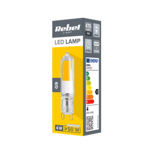 Rebel G9 LED bulb, 4 W, 4000 K, 230 V