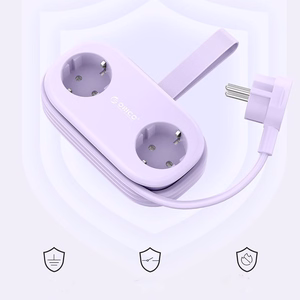 Orico AP3 65W GaN 6in1 Power Strip 2x AC + 2x USB-A + 2x USB-C - Purple