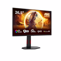 AOC G4 Q27G4SDR computer monitor 67.3 cm (26.5") 2560 x 1440 pixels Quad HD QD-OLED must, punane