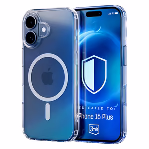 3mk MagCase with MagSafe jaoks iPhone 16 Plus - läbipaistev