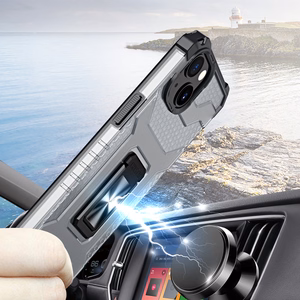 Crystal Ring Case прочный защитный чехол с подставкой для iPhone 12 mini чёрный