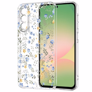 Tech-Protect FlexAir Чехол для Samsung Galaxy A27, прозрачный с цветочным узором