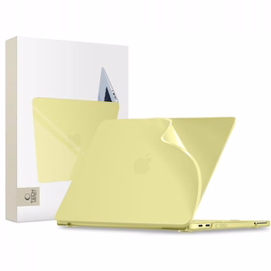 Tech-Protect Softshell ümbris MacBook Neo 13 2026 jaoks - matt kollane