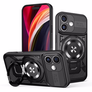 Defender Armor Mag ümbris jaoks iPhone 16 6,1" must