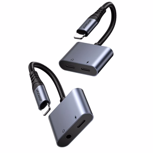 2-in-1 Audio adapter Joyroom SY-L01 Lightning to 3.5mm + Lightning (must)
