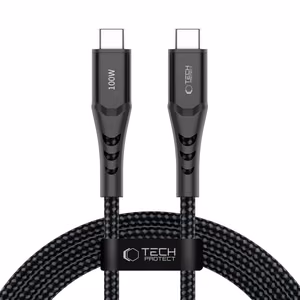 Tech-Protect Ultraboost UB11T USB-C / USB-C PD 100W / QC3.0 Cable 200 cm - Black
