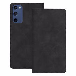 Smart Suede ümbris jaoks Samsung Galaxy S20 FE / S20 Lite / S20 FE 5G must