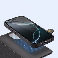 Dux Ducis Lawa Leather Ümbris jaoks iPhone 16 Pro Max - Must