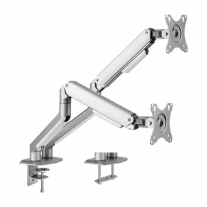Kahe 17”-32” monitori vedrustusega käetugi