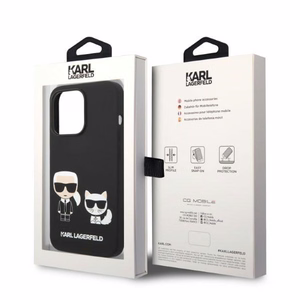 Karl Lagerfeld KLHMP14LSSKCK iPhone 14 Pro 6.1 "hardcase must / must Liquid Silicone Karl & Choupette Magsafe