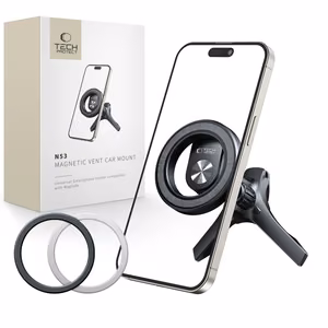 Tech-Protect N53 Car Air Vent Hoidja koos MagSafe Rings - must