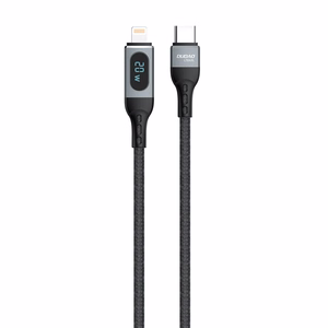Dudao USB Type C - Lightning кабель быстрая зарядка PD 20W 1m чёрный (L7MaxL)