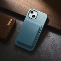 iCarer Litchi Premium nahkümbris iPhone 14 Magnetic Leather Case MagSafe rohelisega (WMI14220709-GN)