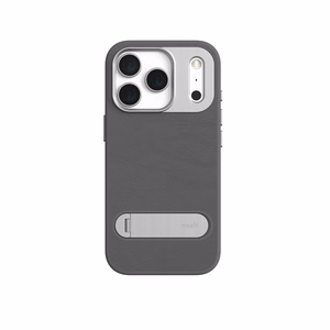 Moshi Kameleon MagSafe ümbris seadmele iPhone 17 Pro, tugijala funktsiooniga, Midnight Gray värvitoonis