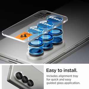 Spigen Optik Pro HD Glas.TR EZ Fit 2-pack Camera Protector jaoks Samsung Galaxy Z Fold 7 - Must