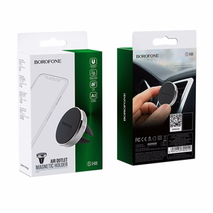 Car phone hoidja Borofone BH8, on ventilation grill, magnetic fixing,must