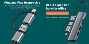 Adapter USB 3.0 – 3x USB 3.0, SD, TF