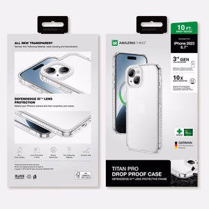 Amazing Thing Titan Pro Ümbris 10FT IP156.7TPCL do Iphone 15 Plus läbipaistev