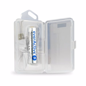 everActive 18650 3,7V Li-ion 2600 mAh aku micro USB laadimisega ja kaitsega, karp