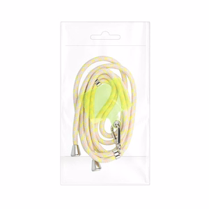 SWING (6mm) Phone lanyard, Phone pendant with adjustable length / cord length 165cm (max 82.5cm in the loop) / on the shoulder or neck - hall-kollane