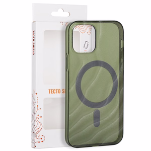 Tecto Shield Desert Mag ümbris mudelile iPhone 12 / 12 Pro 6,1", tume oliivroheline